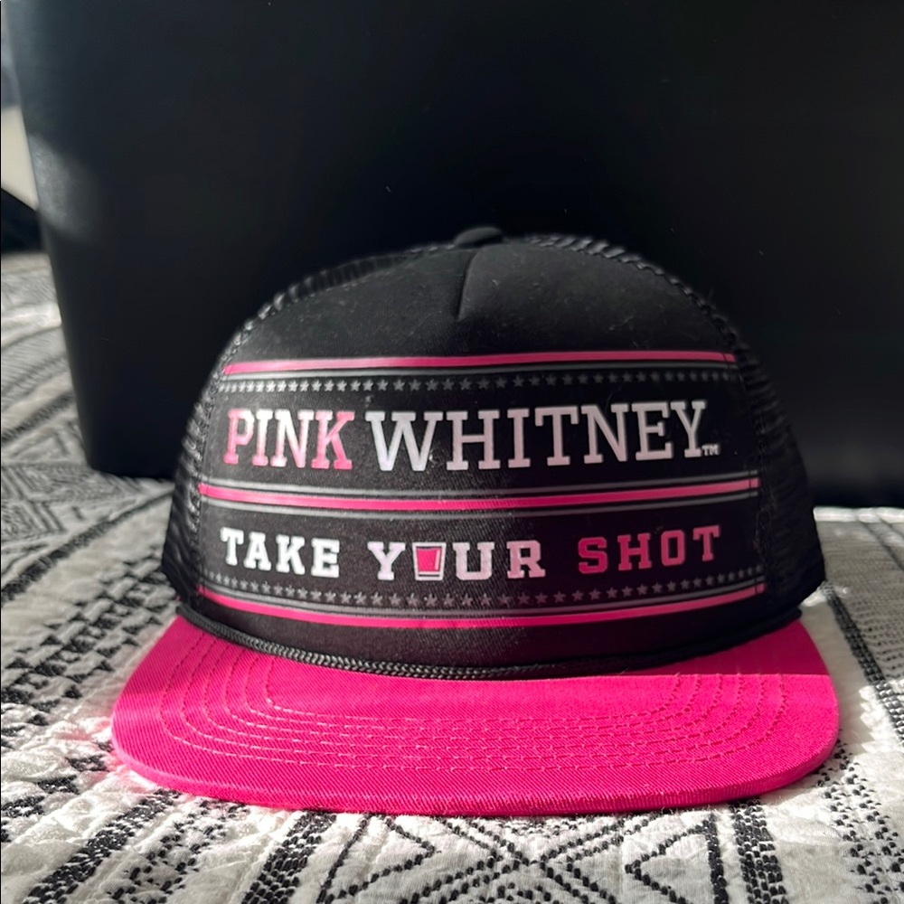 Pink Whitney Black and Pink Truckers Hat